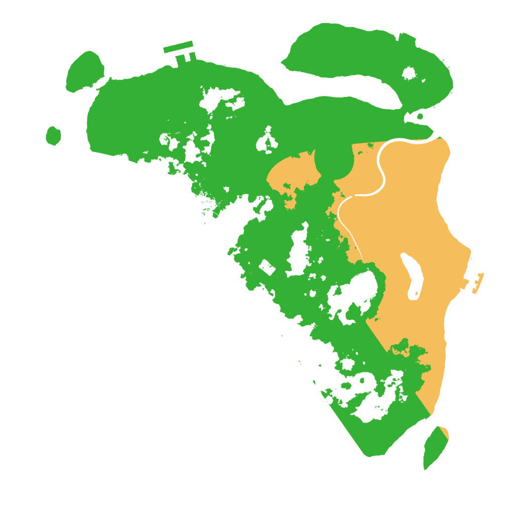 Biome Rust Map: Procedural Map, Size: 3500, Seed: 85846643