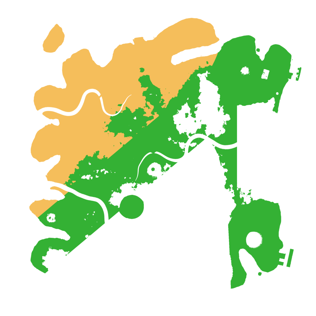 Biome Rust Map: Procedural Map, Size: 3500, Seed: 86250106
