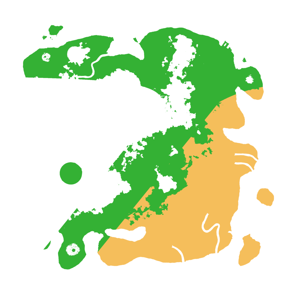 Biome Rust Map: Procedural Map, Size: 3500, Seed: 39670549