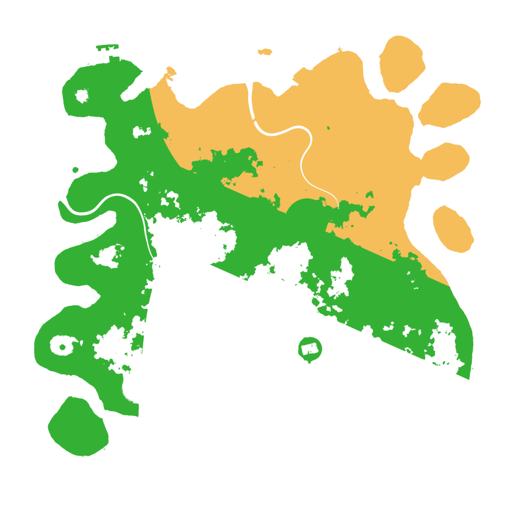 Biome Rust Map: Procedural Map, Size: 3500, Seed: 269872120
