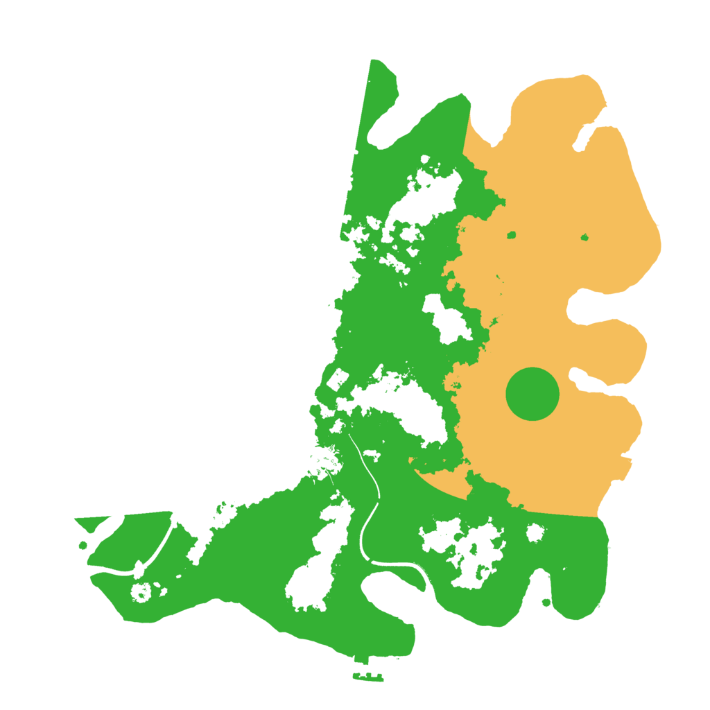 Biome Rust Map: Procedural Map, Size: 3500, Seed: 27209189