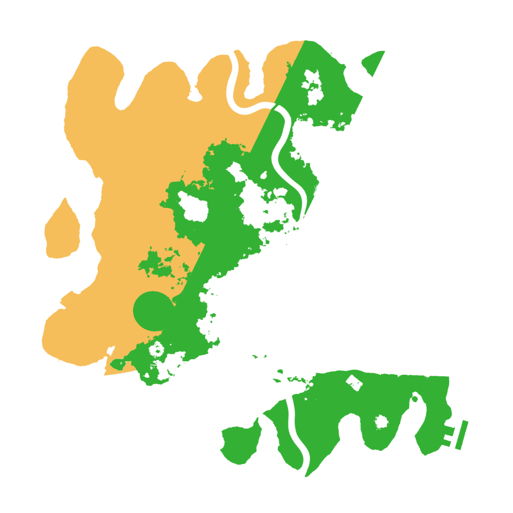 Biome Rust Map: Procedural Map, Size: 3500, Seed: 32013866