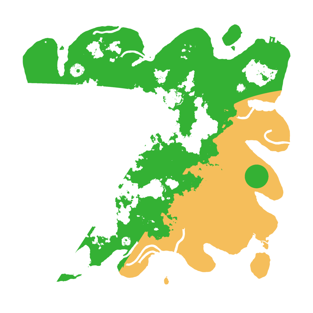 Biome Rust Map: Procedural Map, Size: 3500, Seed: 52792610
