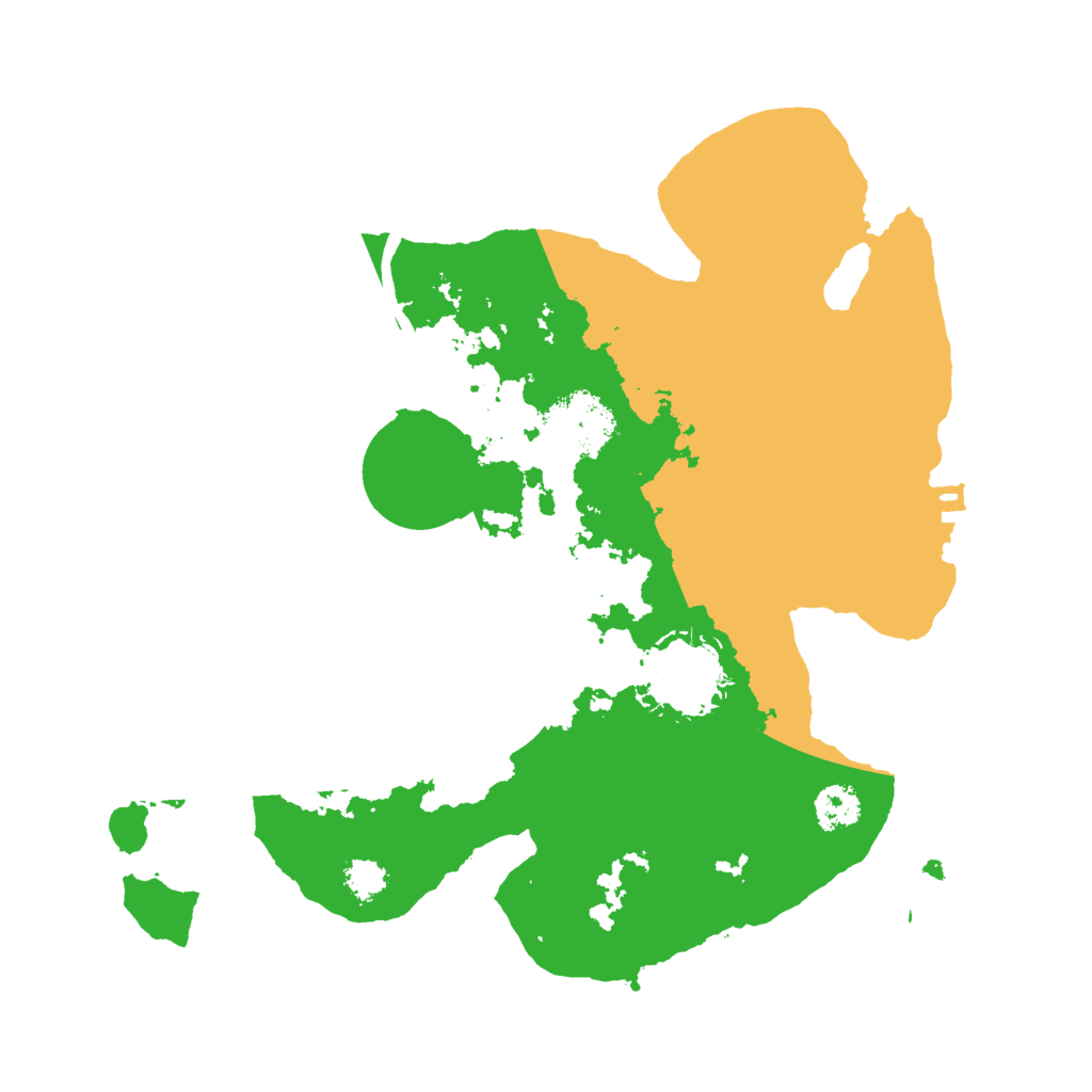 Biome Rust Map: Procedural Map, Size: 2500, Seed: 72499