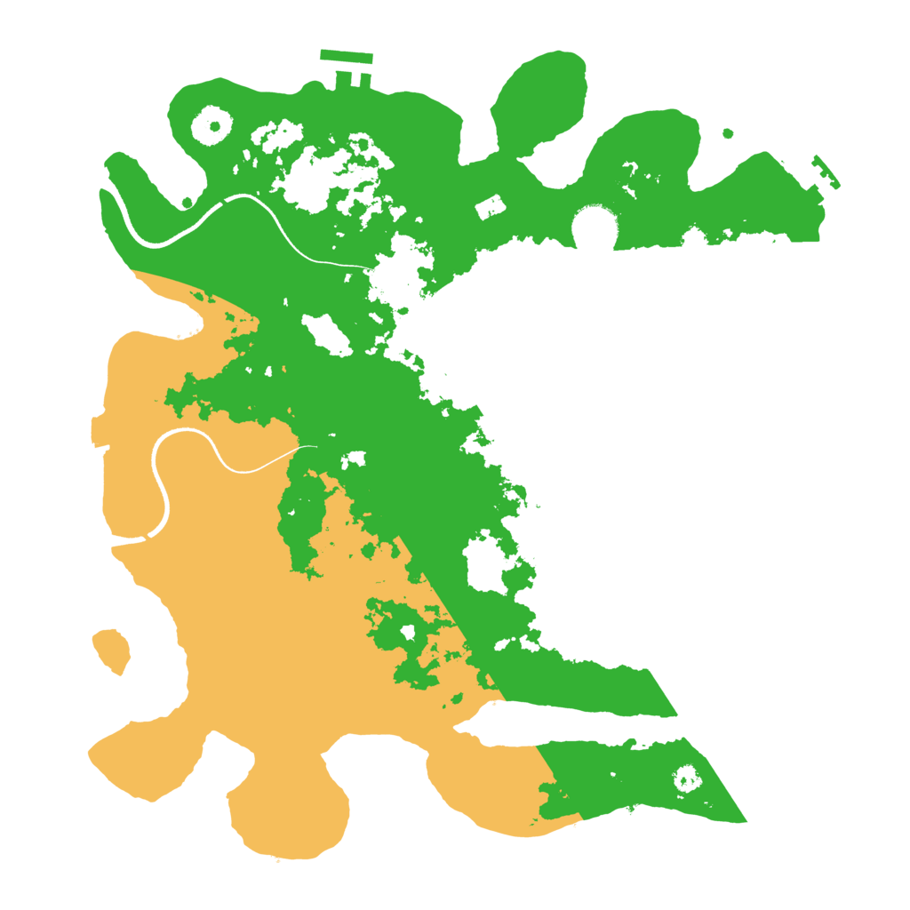 Biome Rust Map: Procedural Map, Size: 3500, Seed: 17855584