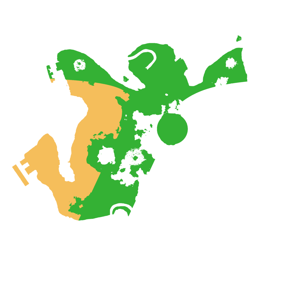 Biome Rust Map: Procedural Map, Size: 2500, Seed: 74899