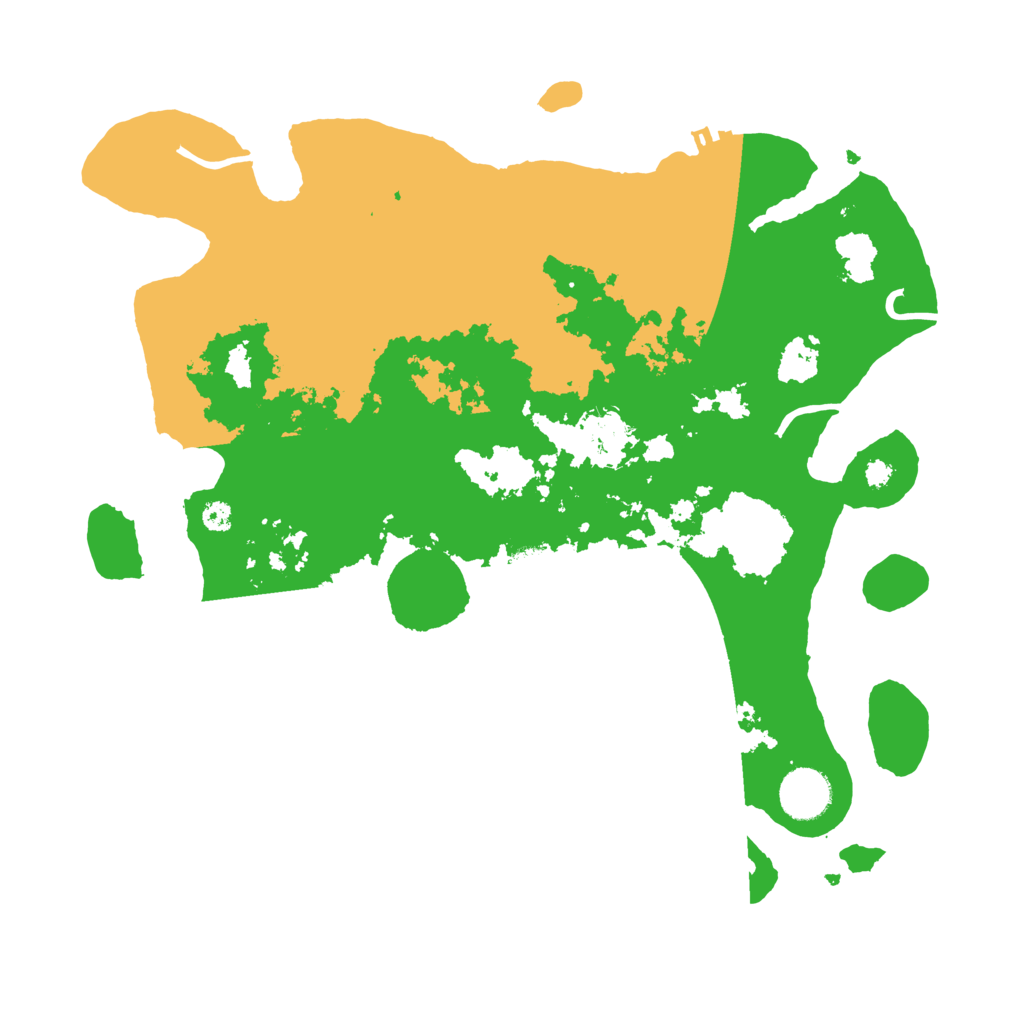 Biome Rust Map: Procedural Map, Size: 3500, Seed: 34380941