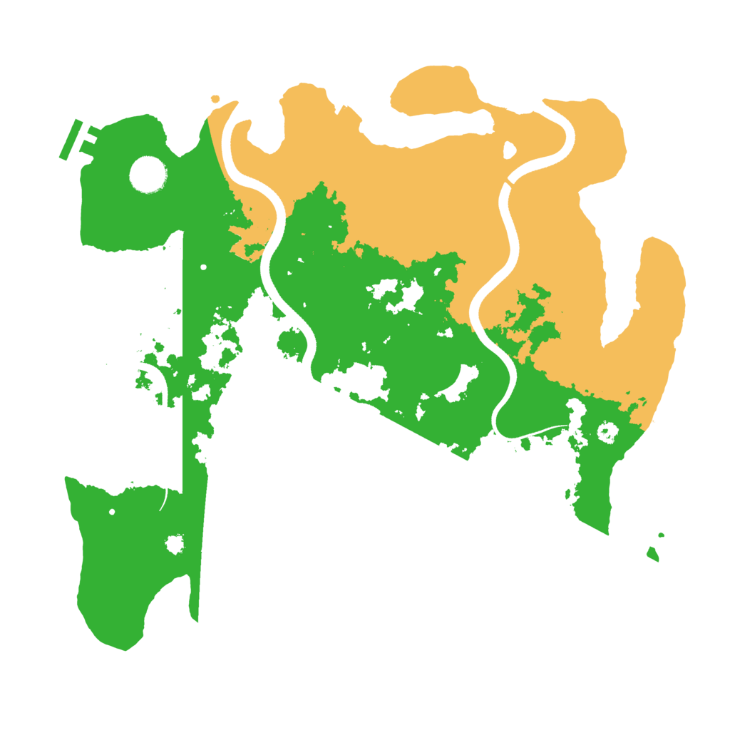 Biome Rust Map: Procedural Map, Size: 3500, Seed: 414141