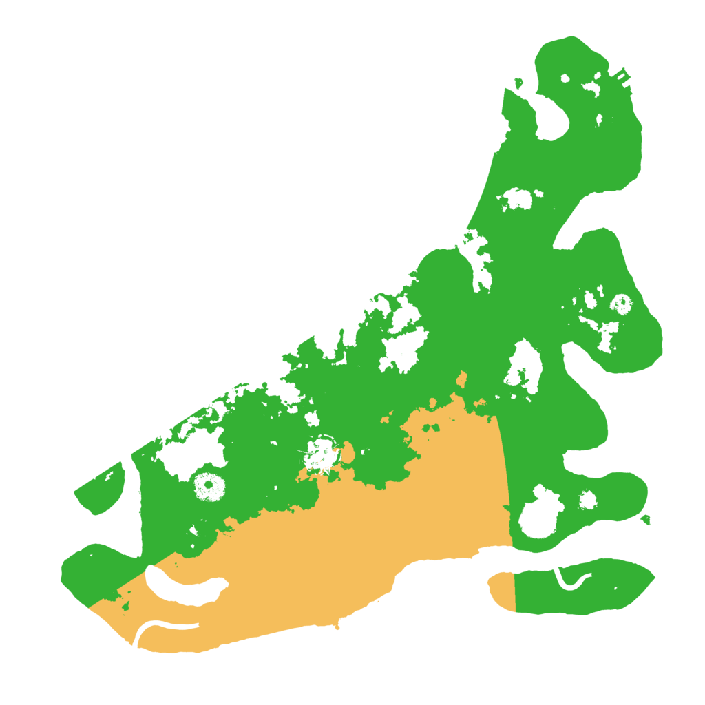 Biome Rust Map: Procedural Map, Size: 3500, Seed: 43432695