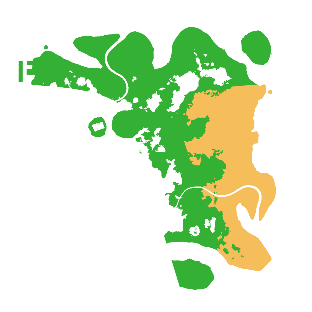 Biome Rust Map: Procedural Map, Size: 3000, Seed: 545623829