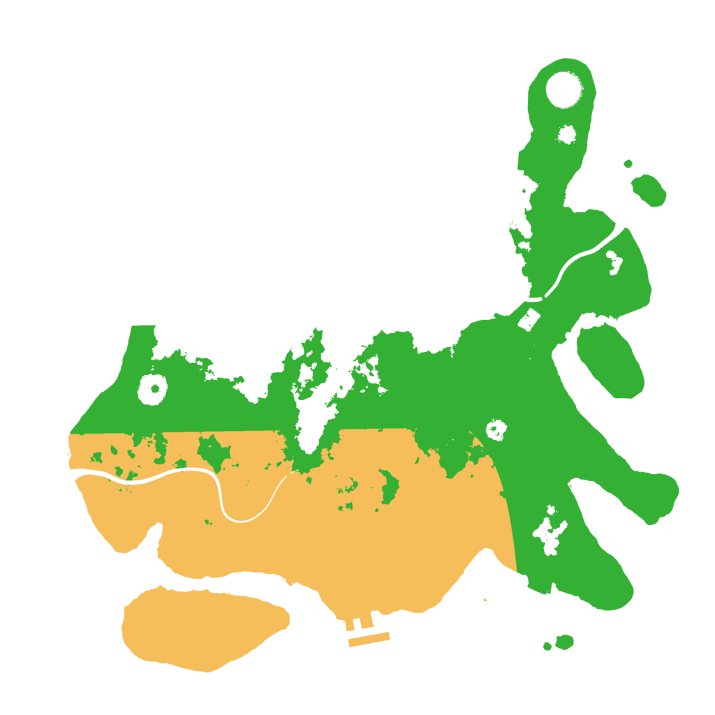 Biome Rust Map: Procedural Map, Size: 3500, Seed: 87092385