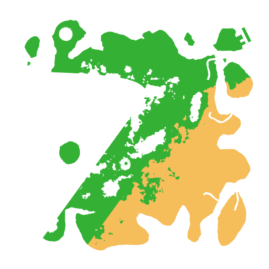 Biome Rust Map: Procedural Map, Size: 3500, Seed: 6881337
