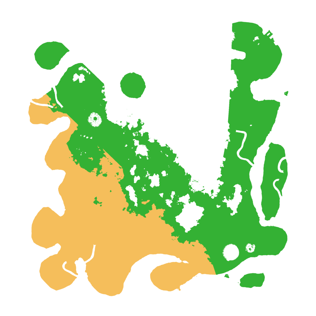 Biome Rust Map: Procedural Map, Size: 3500, Seed: 90878346