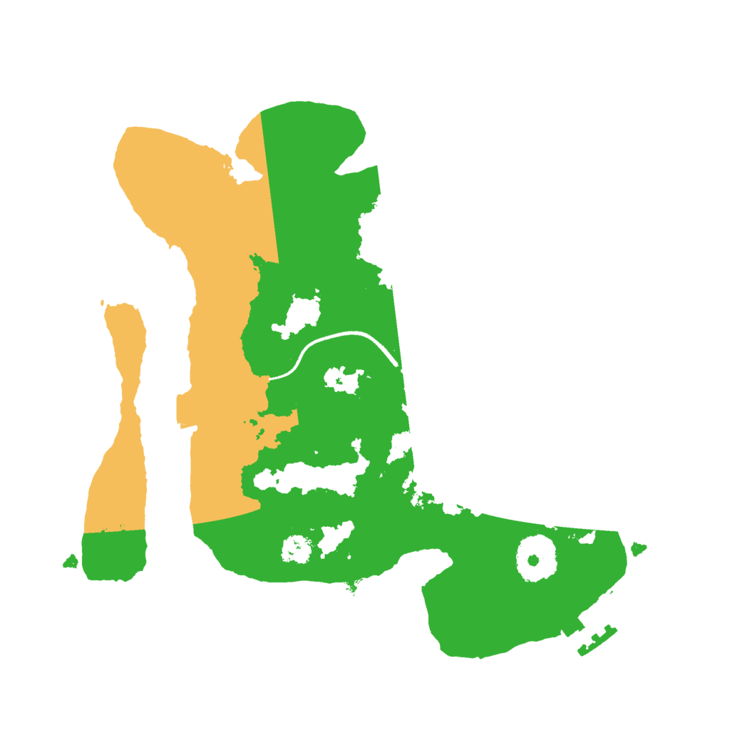 Biome Rust Map: Procedural Map, Size: 2500, Seed: 28373