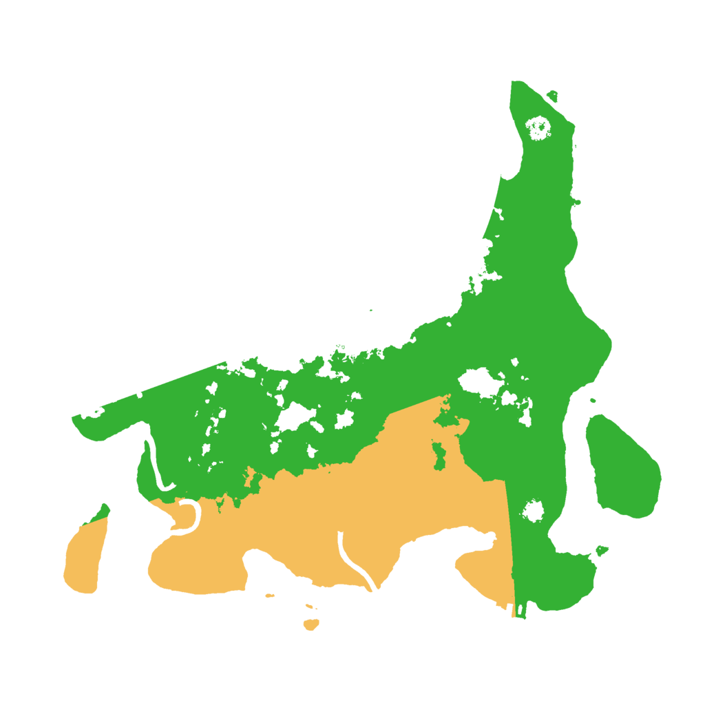 Biome Rust Map: Procedural Map, Size: 3000, Seed: 283415034