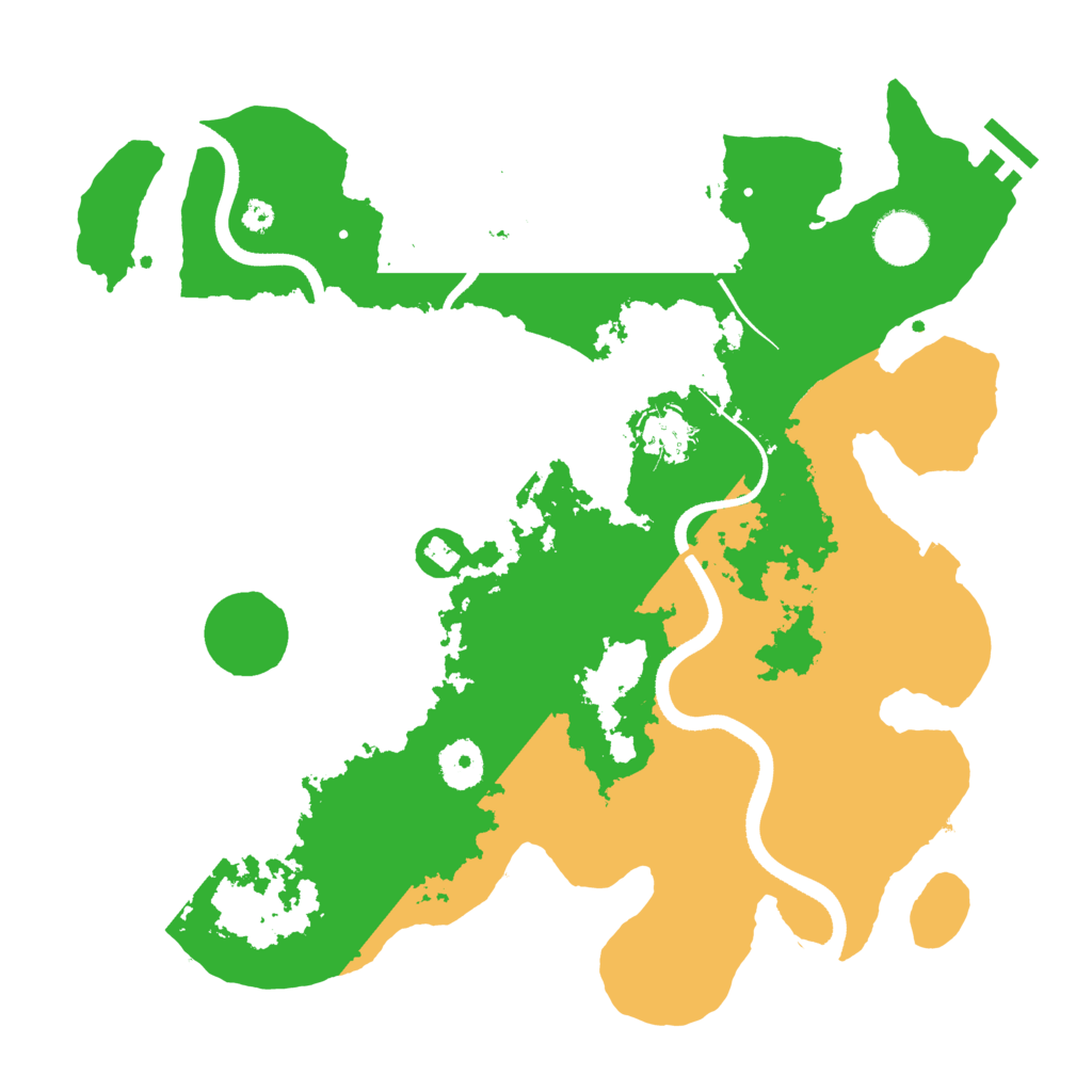 Biome Rust Map: Procedural Map, Size: 3500, Seed: 85607631