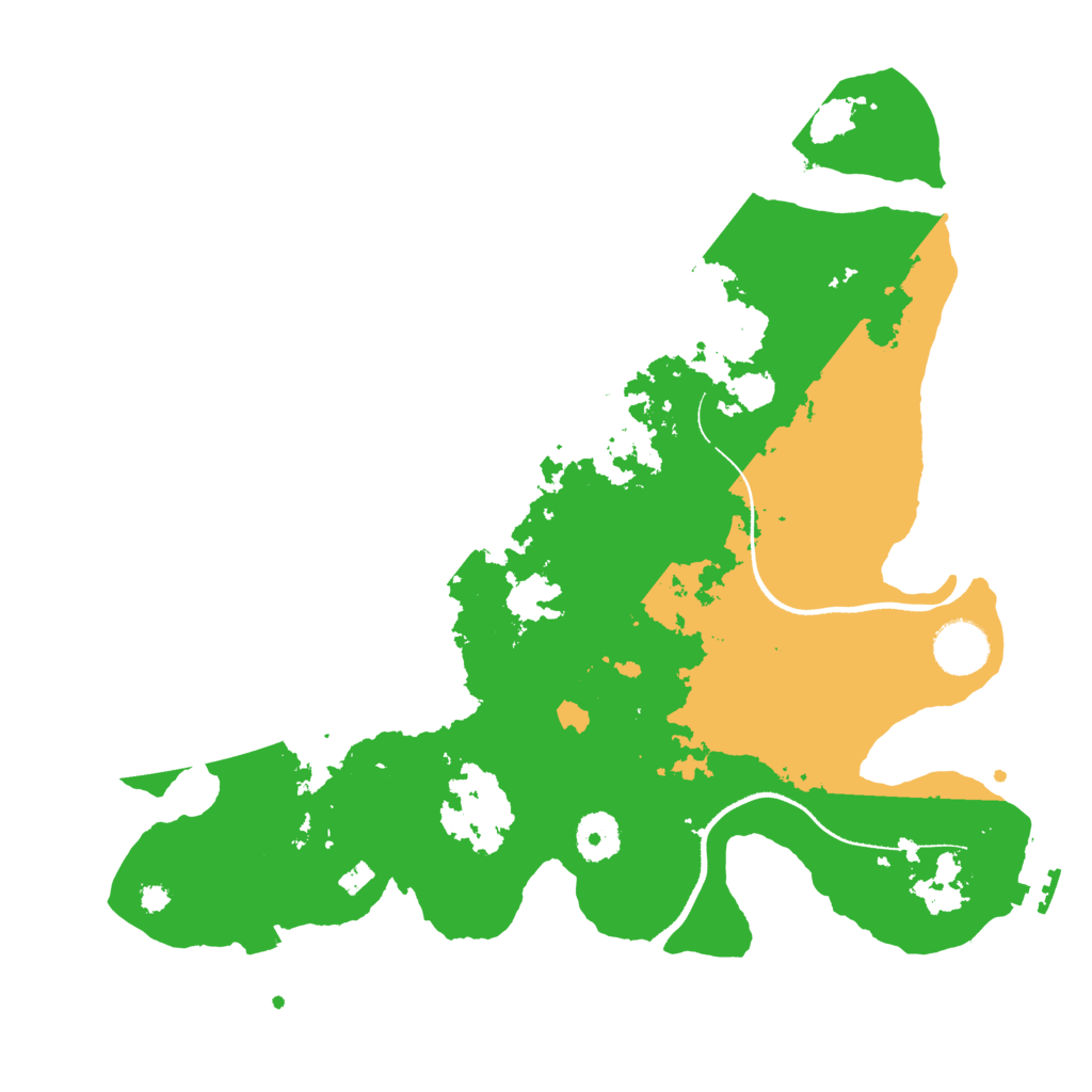 Biome Rust Map: Procedural Map, Size: 3500, Seed: 219382345