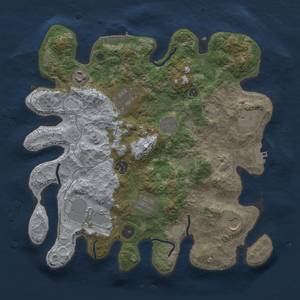 Thumbnail Rust Map: Procedural Map, Size: 3500, Seed: 101002069, 18 Monuments