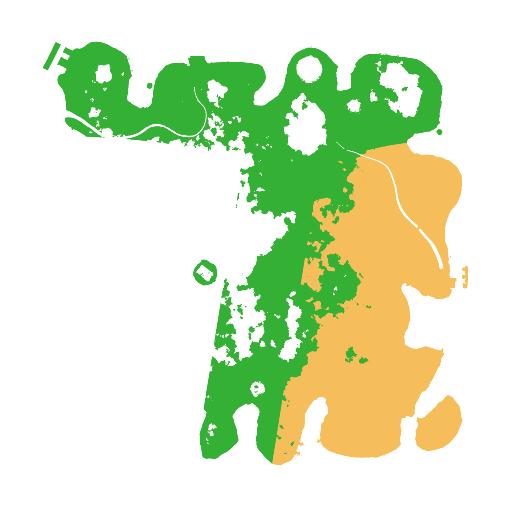 Biome Rust Map: Procedural Map, Size: 3500, Seed: 101002069