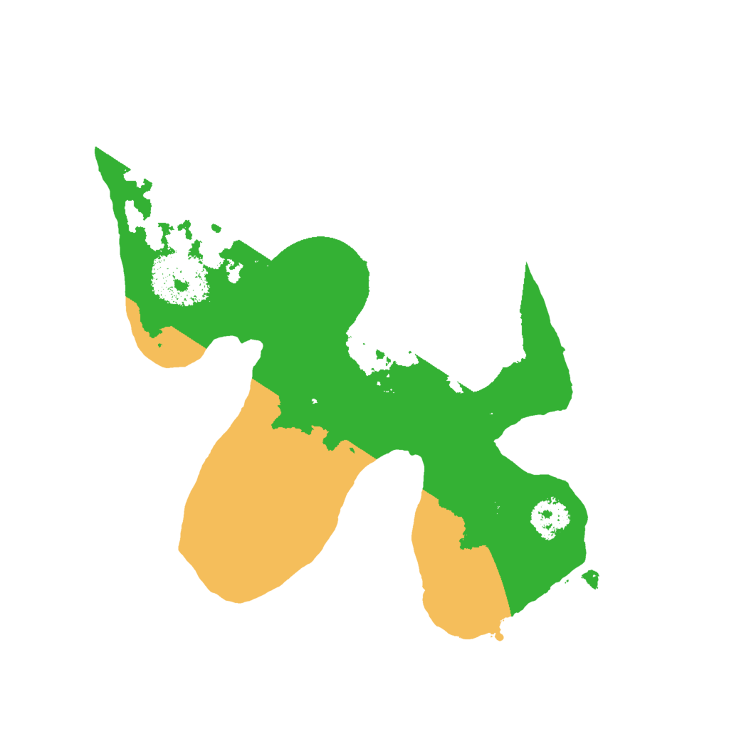 Biome Rust Map: Procedural Map, Size: 2000, Seed: 76314