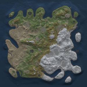 Thumbnail Rust Map: Procedural Map, Size: 3750, Seed: 1255377795, 19 Monuments