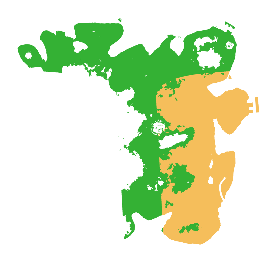 Biome Rust Map: Procedural Map, Size: 3500, Seed: 30693704