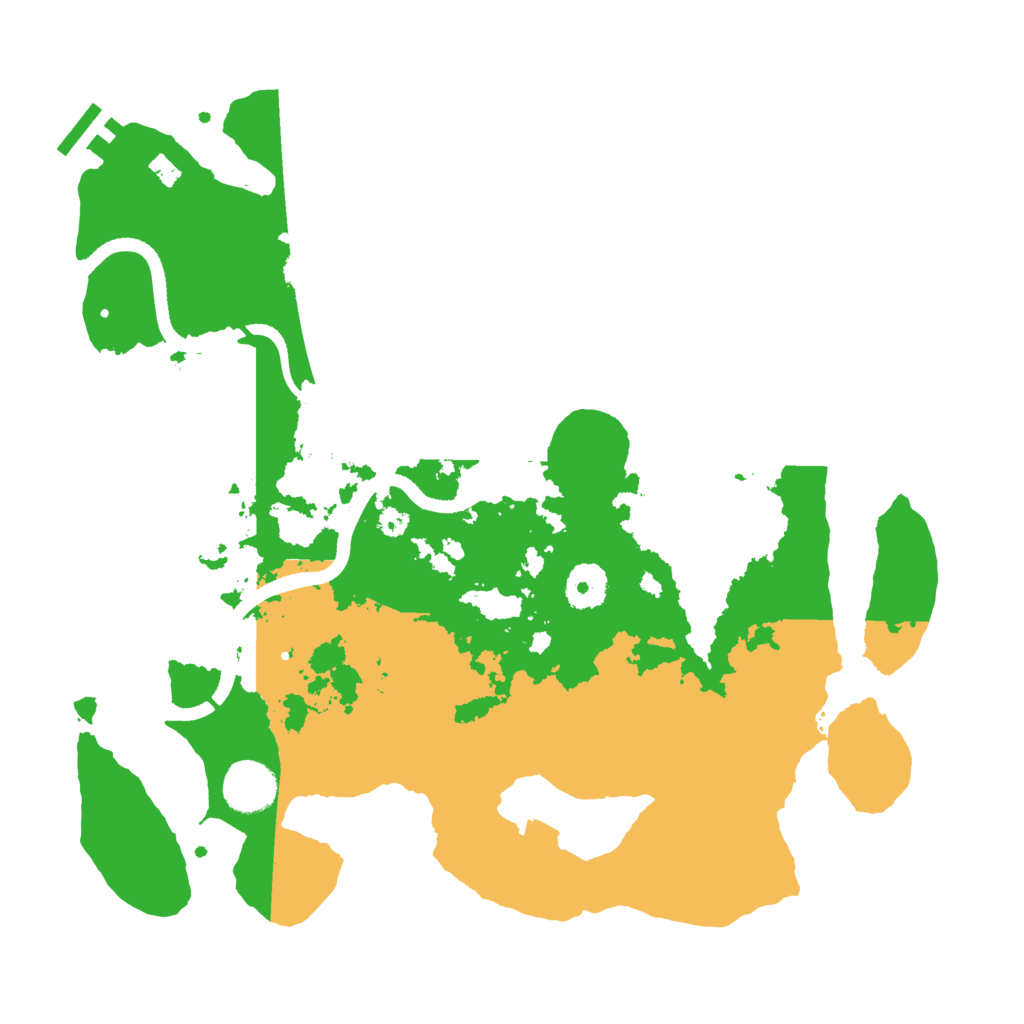 Biome Rust Map: Procedural Map, Size: 3500, Seed: 58259363