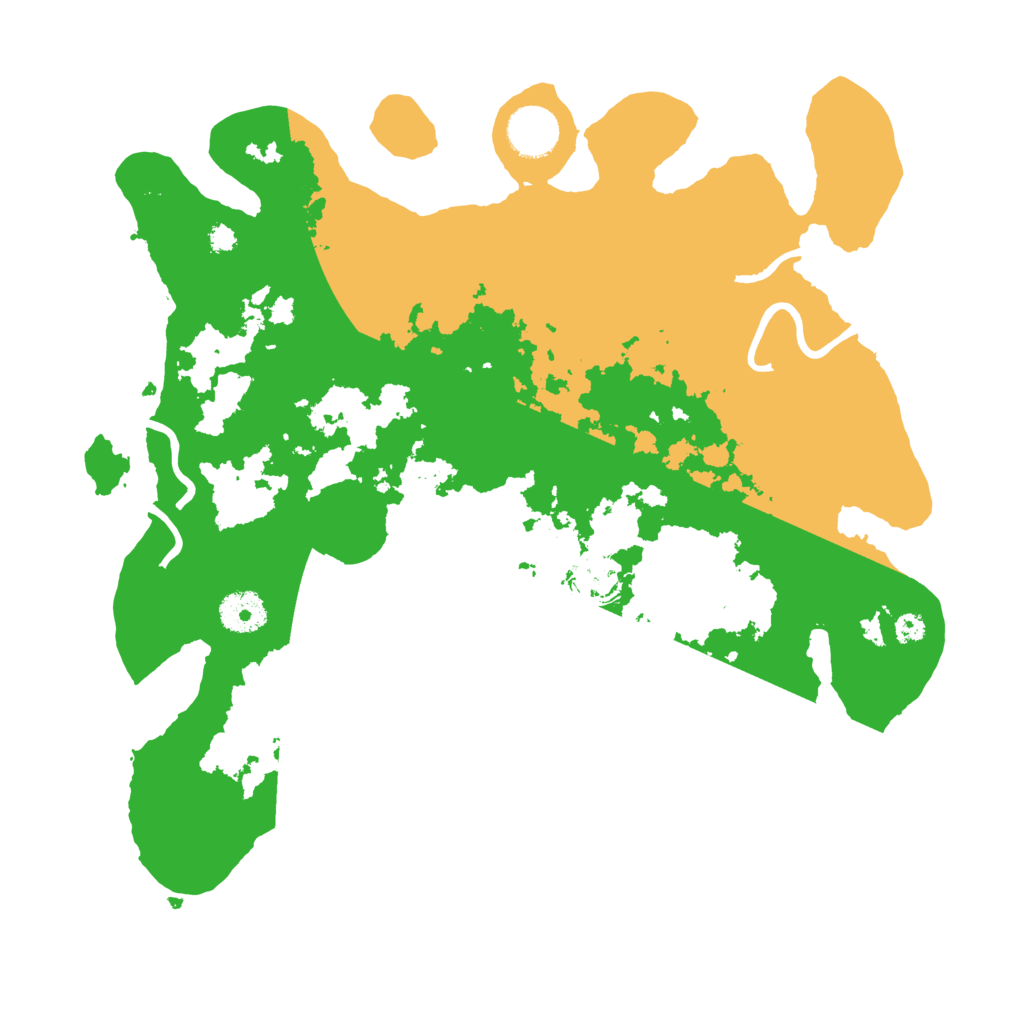 Biome Rust Map: Procedural Map, Size: 3500, Seed: 49189344