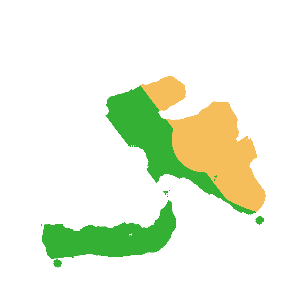 Biome Rust Map: Procedural Map, Size: 1500, Seed: 38392793