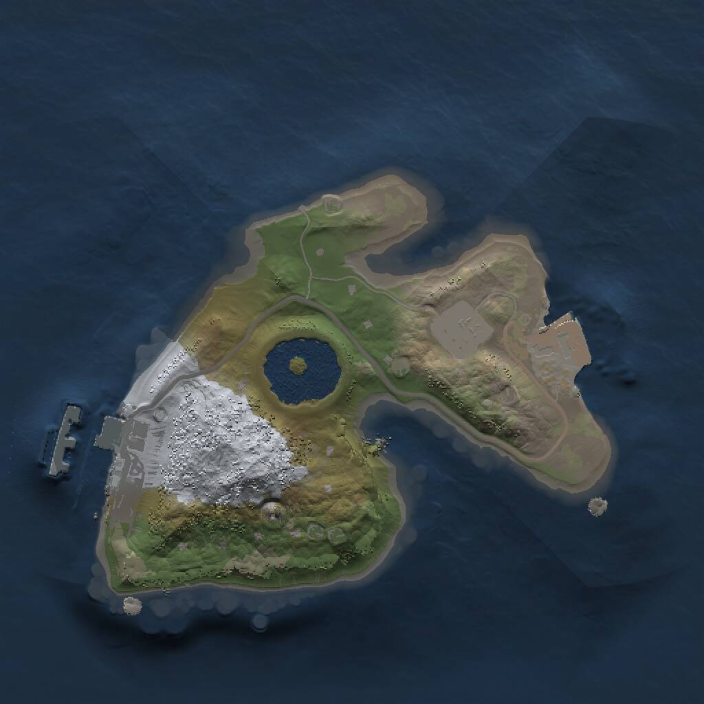 Rust Map: Procedural Map, Size: 1500, Seed: 38392793, 2 Monuments