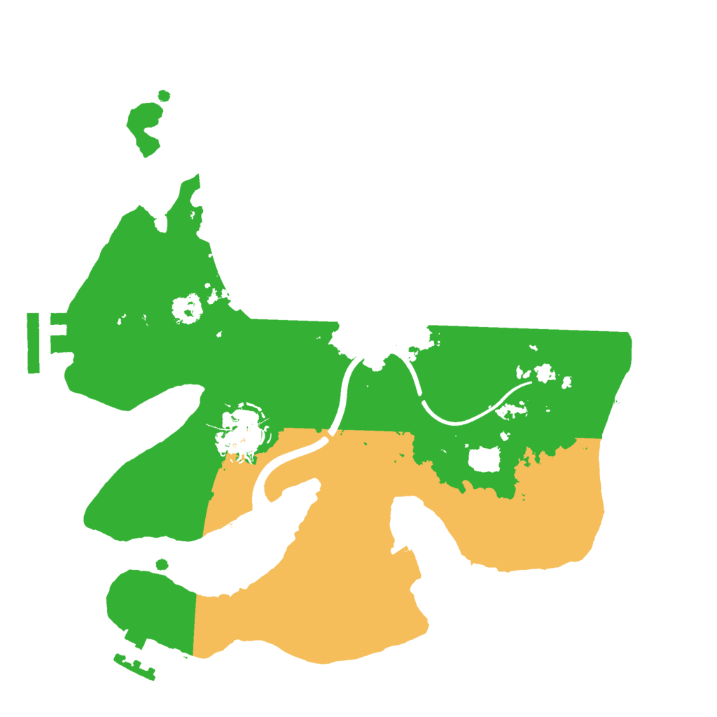 Biome Rust Map: Procedural Map, Size: 2400, Seed: 89567566