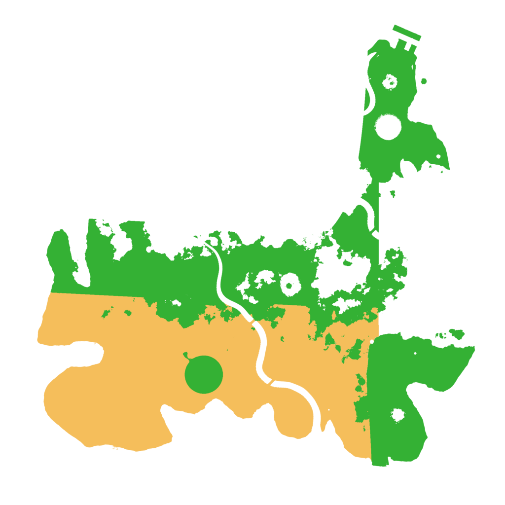 Biome Rust Map: Procedural Map, Size: 3500, Seed: 59515134