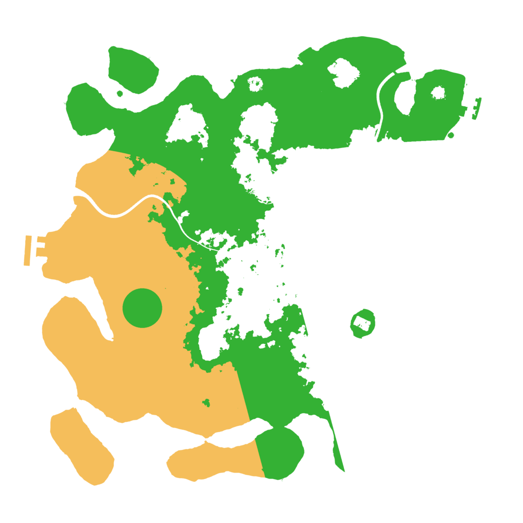 Biome Rust Map: Procedural Map, Size: 3500, Seed: 41389340