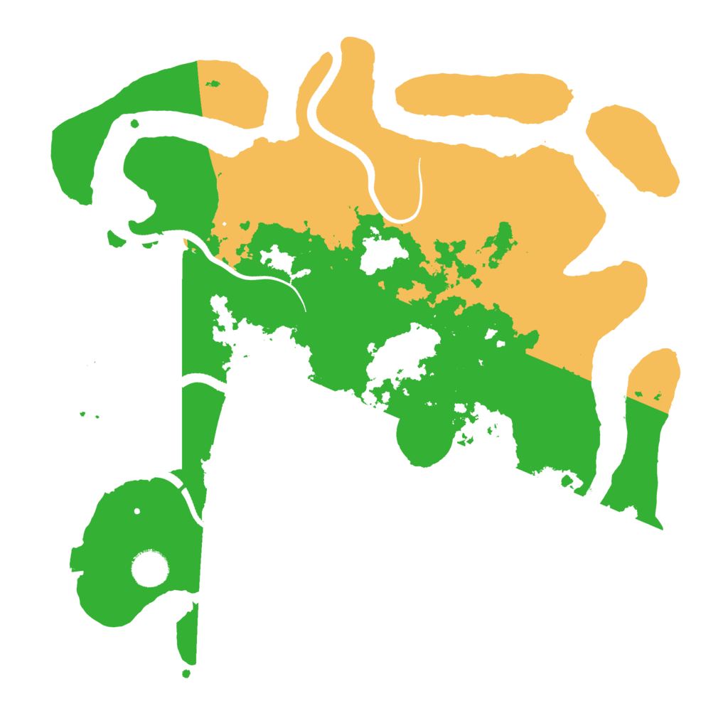Biome Rust Map: Procedural Map, Size: 3500, Seed: 57014742