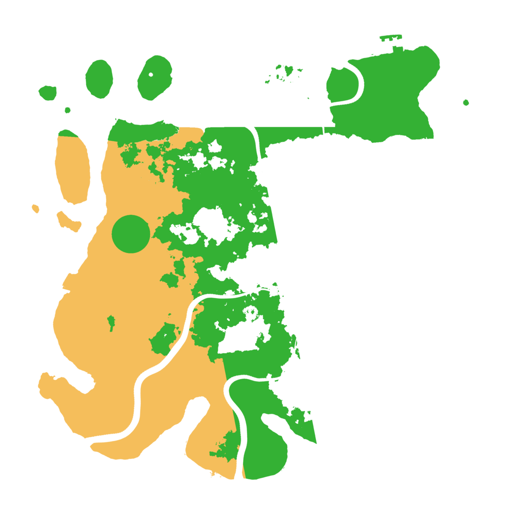 Biome Rust Map: Procedural Map, Size: 3500, Seed: 82151603