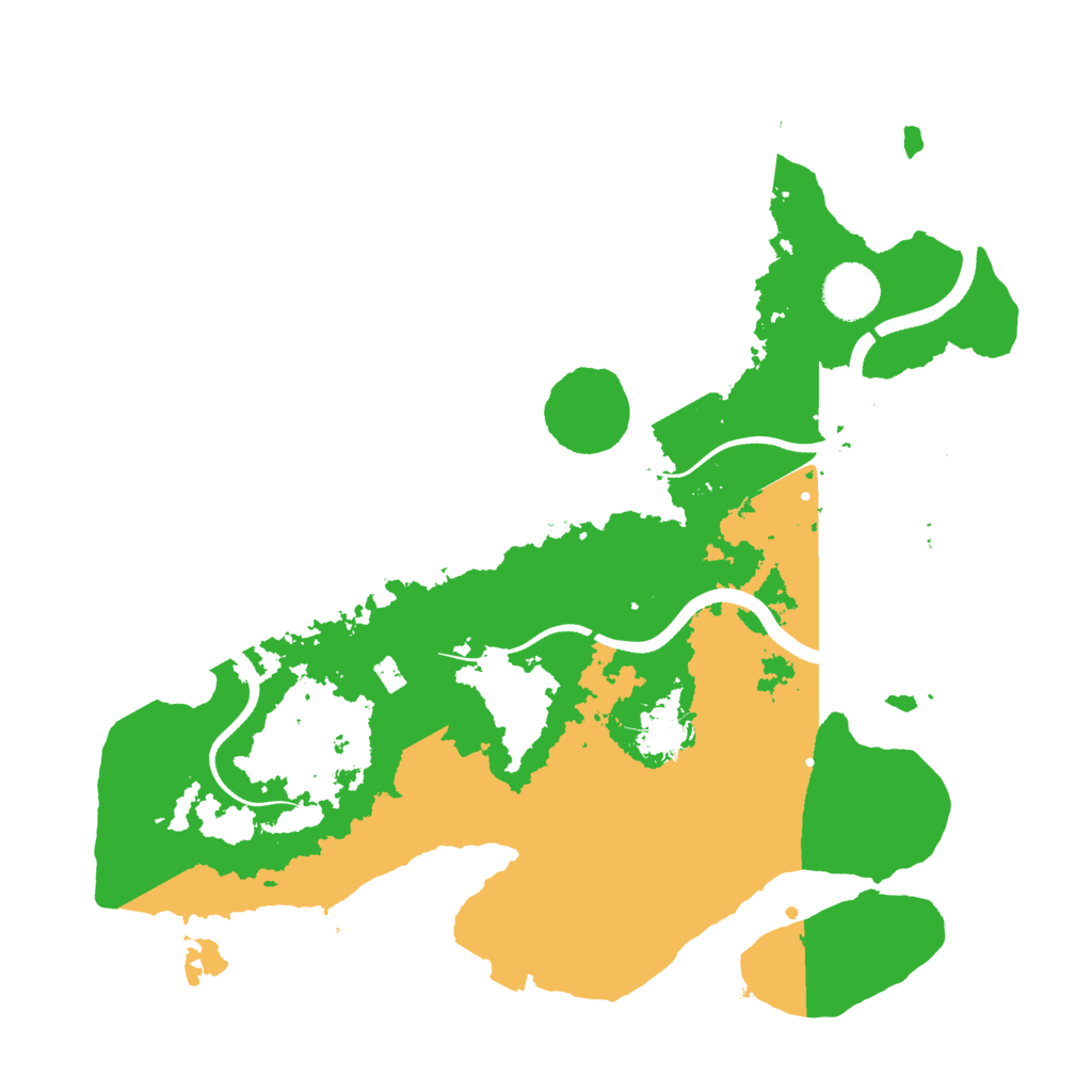 Biome Rust Map: Procedural Map, Size: 3500, Seed: 4292939