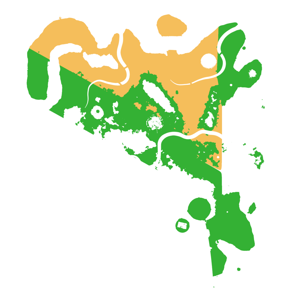 Biome Rust Map: Procedural Map, Size: 3500, Seed: 86302127