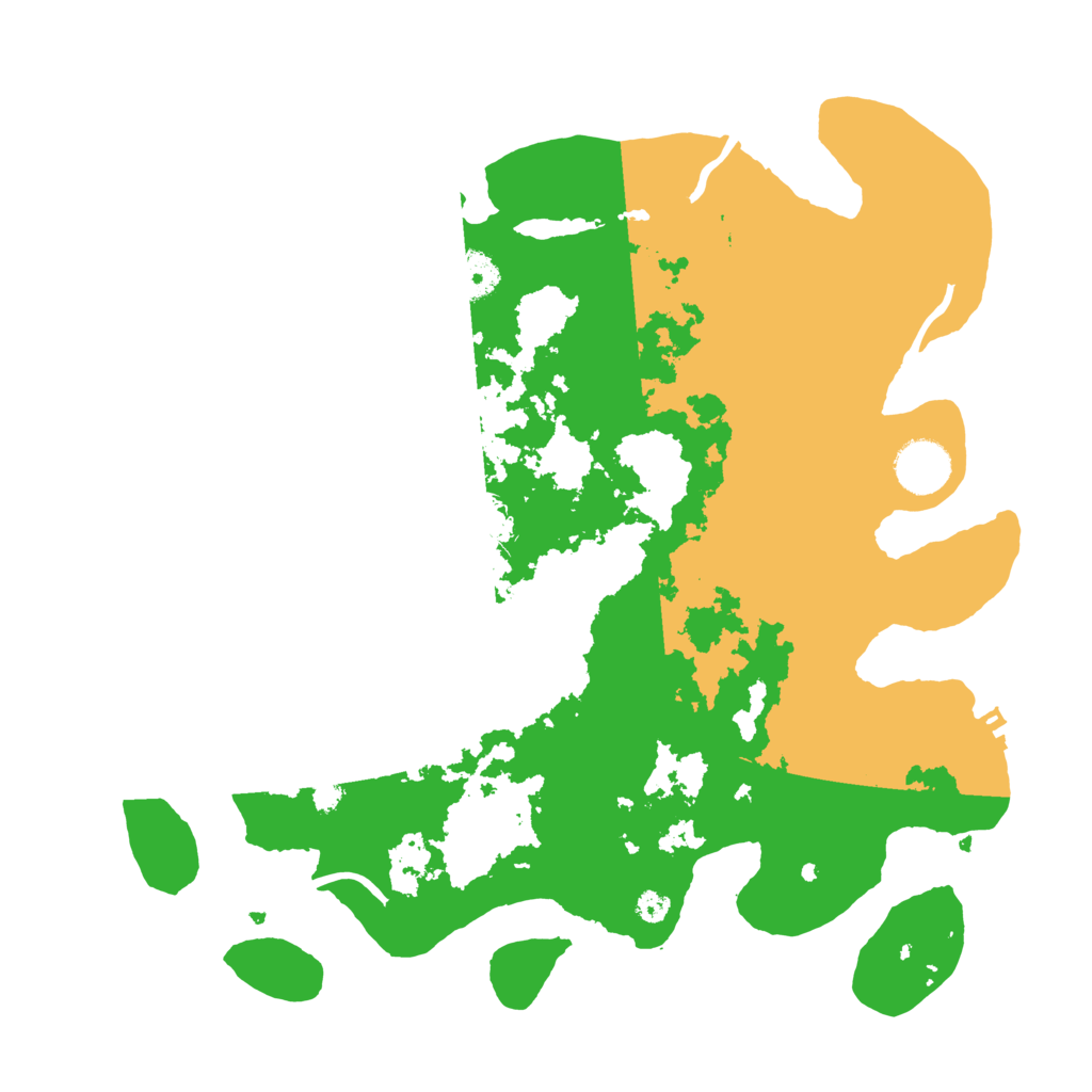 Biome Rust Map: Procedural Map, Size: 3500, Seed: 13527205