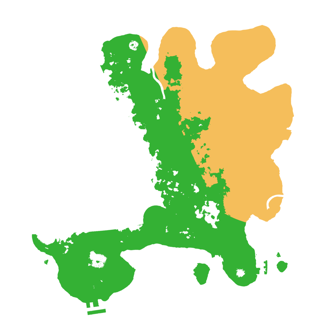 Biome Rust Map: Procedural Map, Size: 3500, Seed: 190642