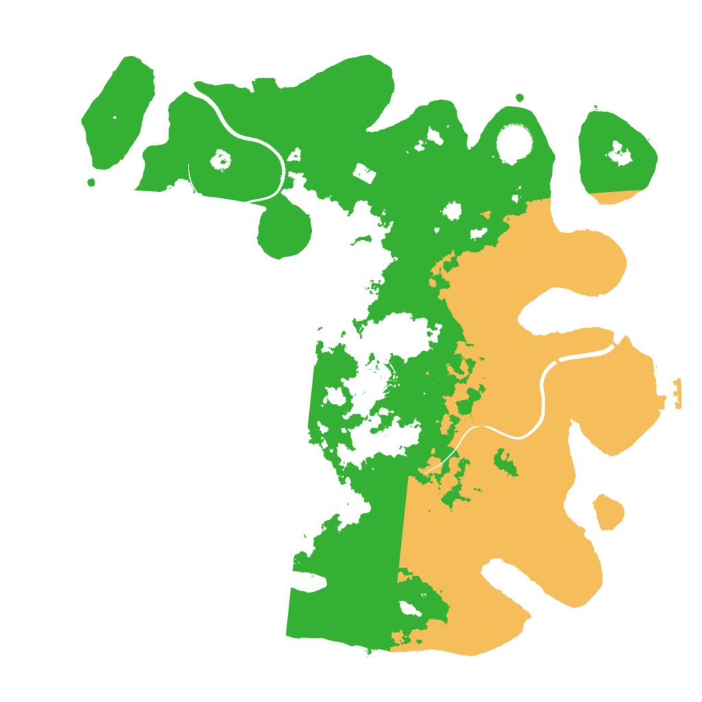 Biome Rust Map: Procedural Map, Size: 3500, Seed: 29953405