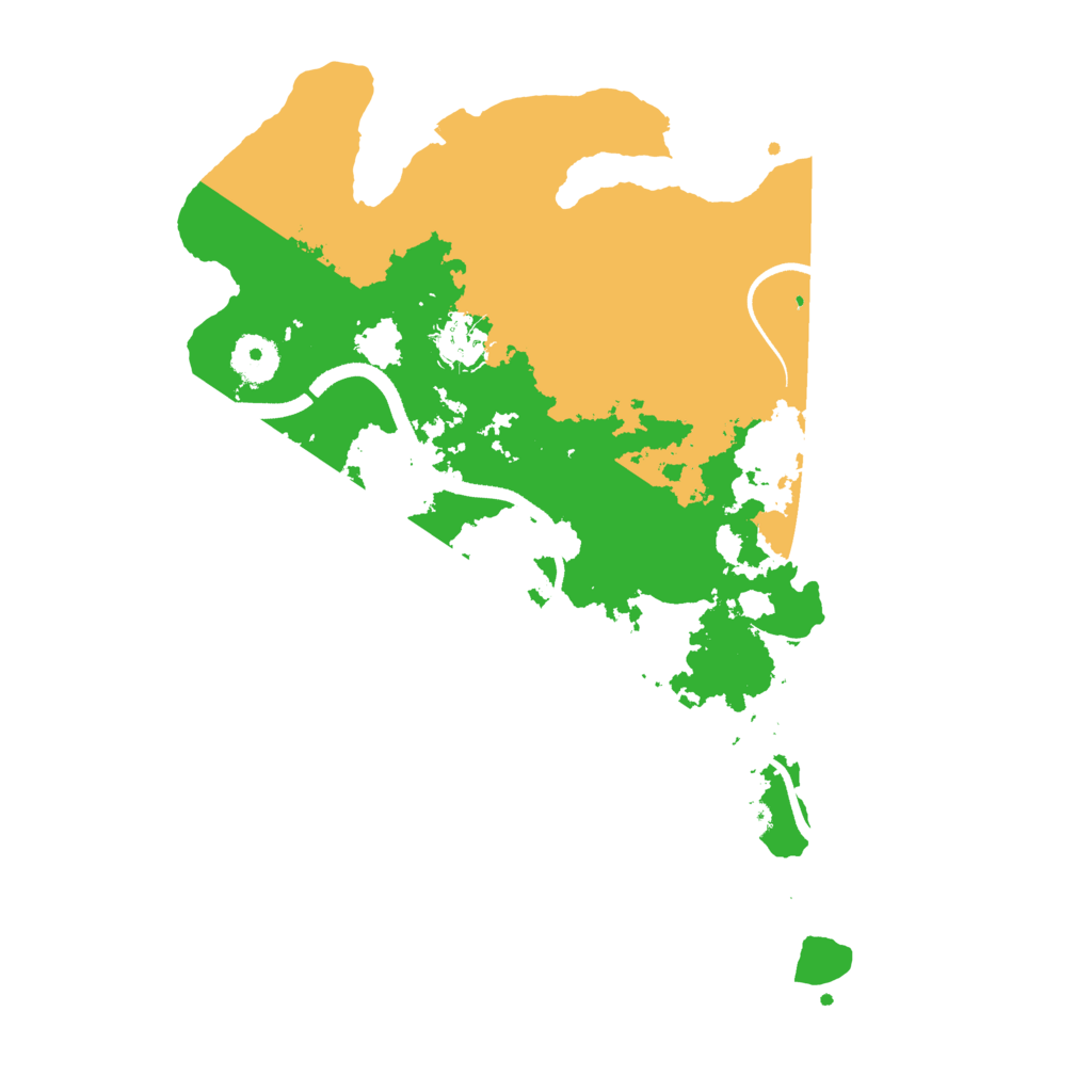 Biome Rust Map: Procedural Map, Size: 3500, Seed: 39652609