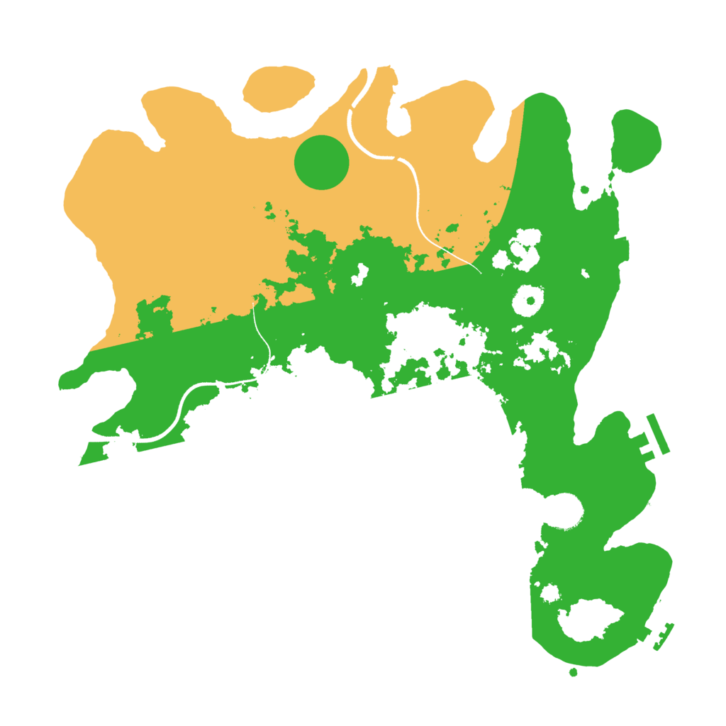 Biome Rust Map: Procedural Map, Size: 3500, Seed: 28252270