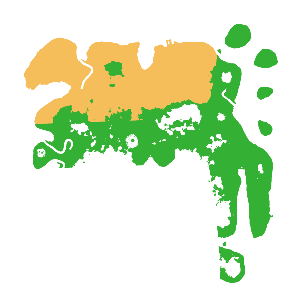 Biome Rust Map: Procedural Map, Size: 3500, Seed: 42327757