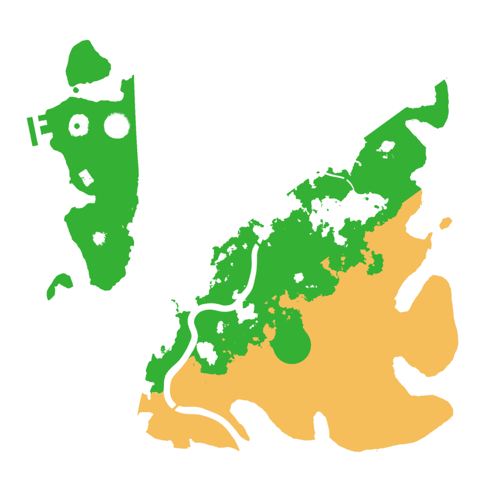 Biome Rust Map: Procedural Map, Size: 3500, Seed: 75614544