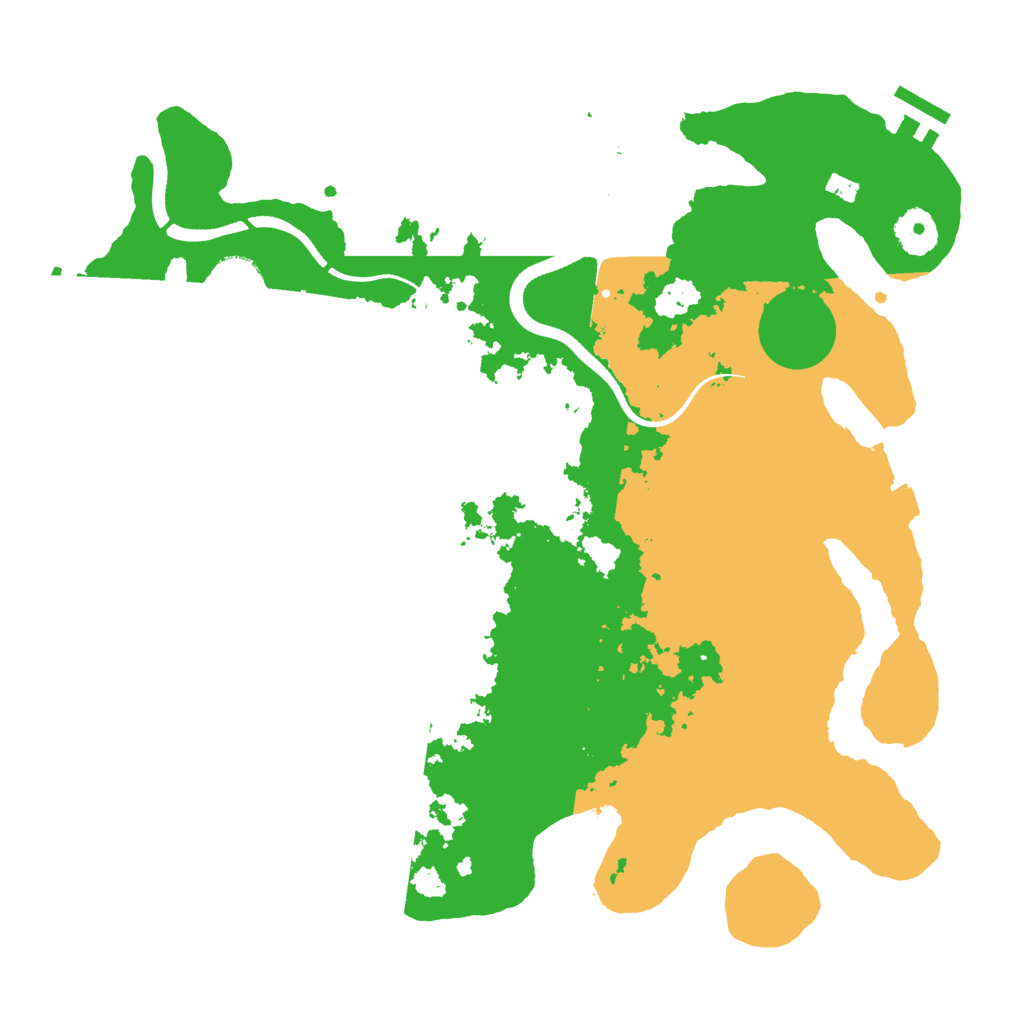 Biome Rust Map: Procedural Map, Size: 3500, Seed: 74701526