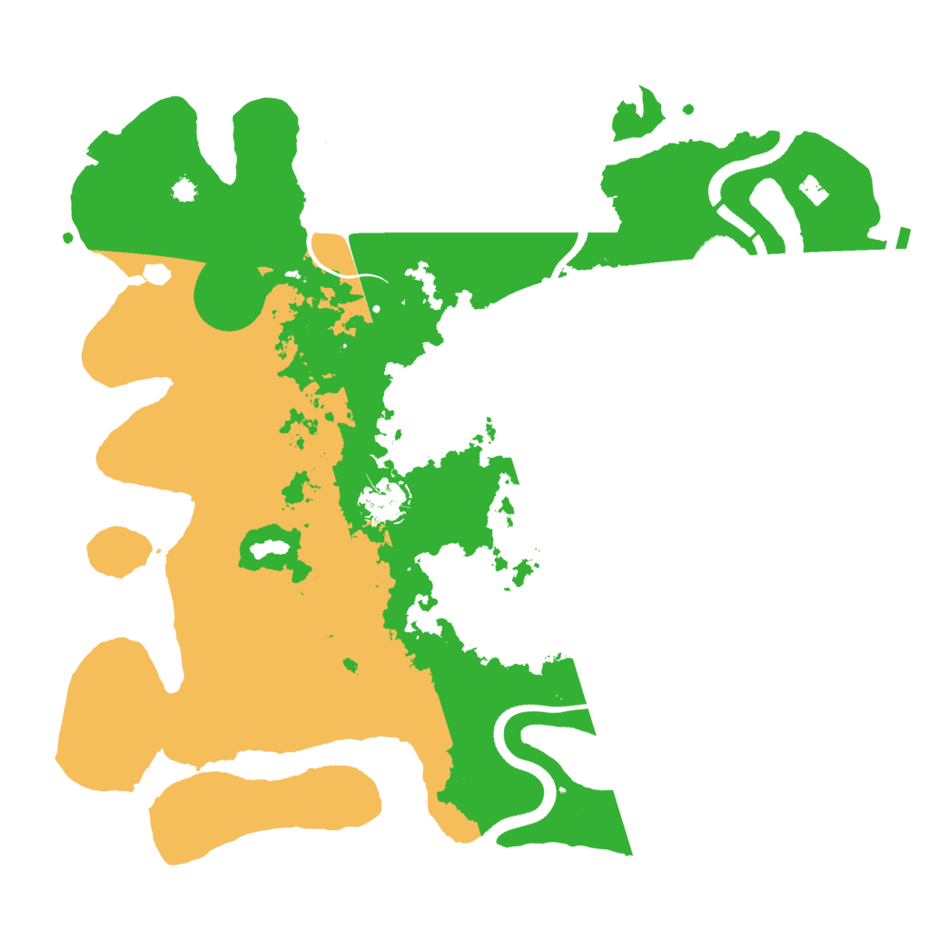 Biome Rust Map: Procedural Map, Size: 3500, Seed: 12236668