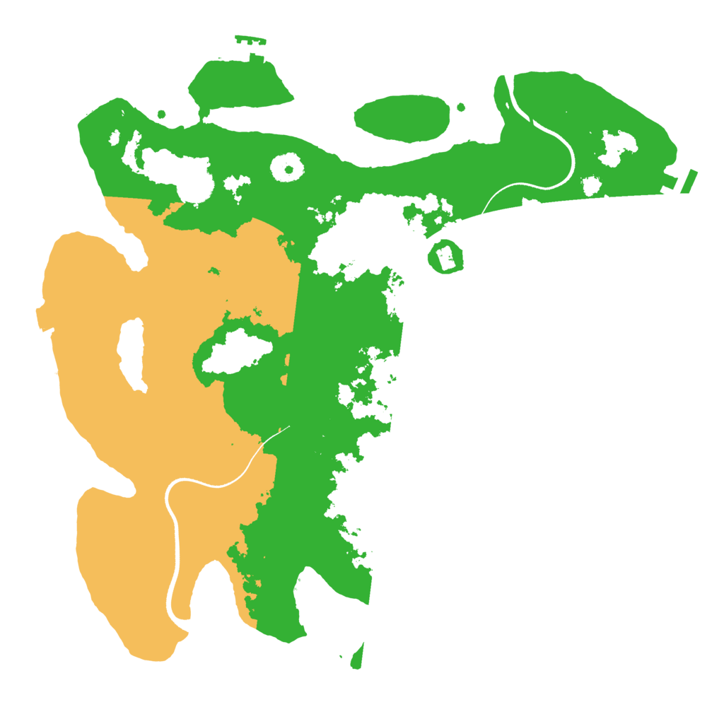 Biome Rust Map: Procedural Map, Size: 3500, Seed: 74711948