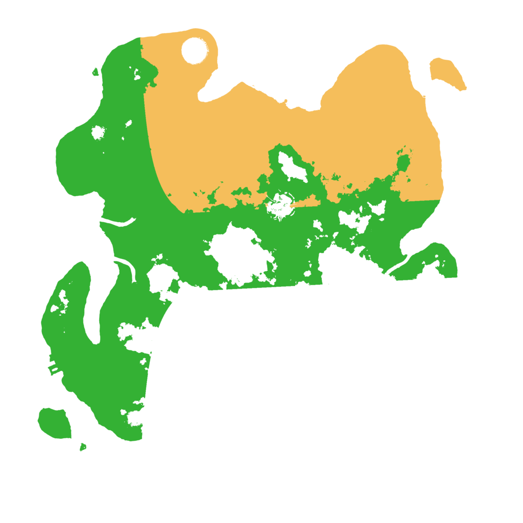 Biome Rust Map: Procedural Map, Size: 3500, Seed: 42946988