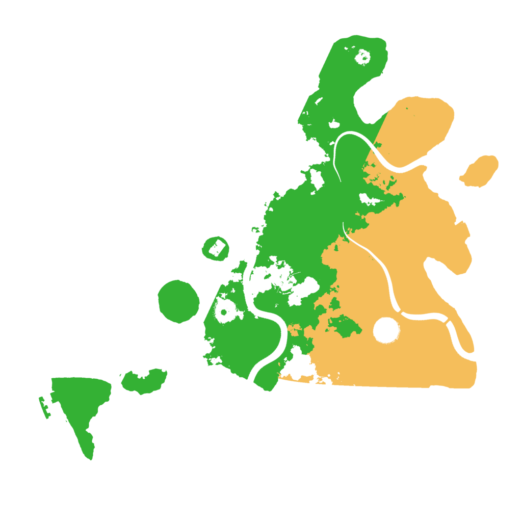 Biome Rust Map: Procedural Map, Size: 3500, Seed: 72114621