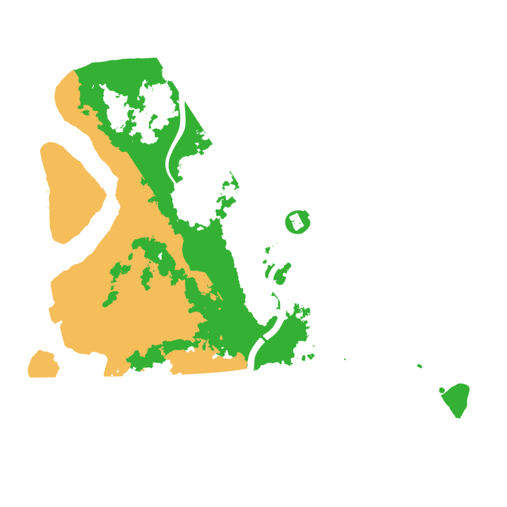 Biome Rust Map: Procedural Map, Size: 3500, Seed: 1111155555